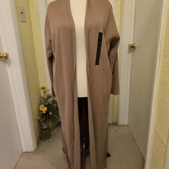 Banana Republic Sweaters - Banana Republic NWT Tan Open-Front Sweater Car Coat